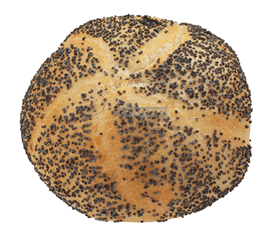 Kaiser-Mohnbrötchen 60g